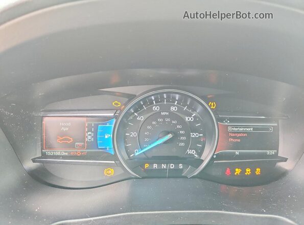 1FM5K7F89HGD51722 2017 FORD EXPLORER Cream Widok zestawu wskaźników