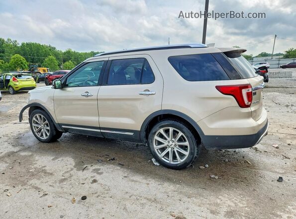 1FM5K7F89HGD51722 2017 FORD EXPLORER Cream Tył lewy