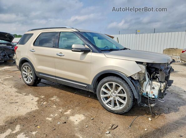1FM5K7F89HGD51722 2017 FORD EXPLORER Cream Przód prawy