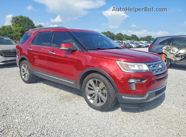 1FM5K7F89JGA27708 2018 FORD EXPLORER Красный Передняя правая четверть