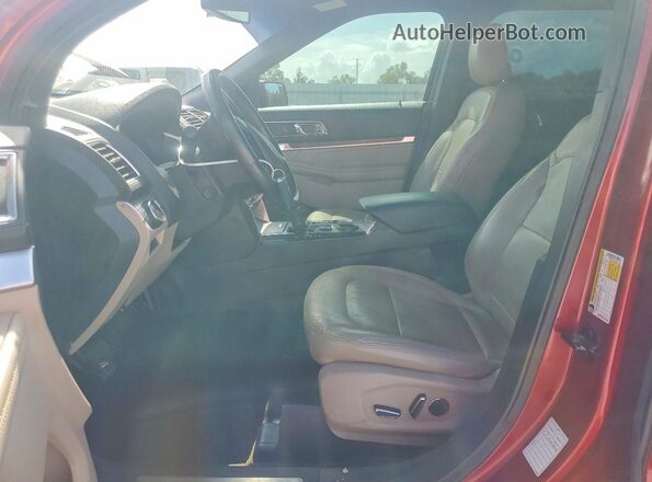 1FM5K7F89JGA27708 2018 FORD EXPLORER Красный Вид салона спереди