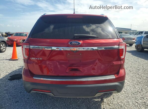 1FM5K7F89JGA27708 2018 FORD EXPLORER Красный Вид сзади
