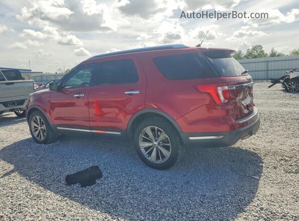 1FM5K7F89JGA27708 2018 FORD EXPLORER Красный Задняя левая четверть