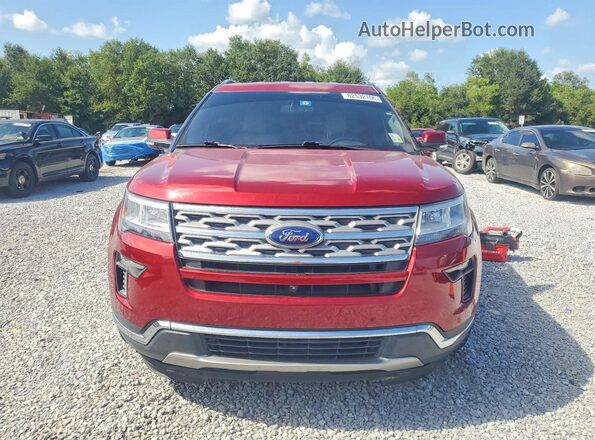 1FM5K7F89JGA27708 2018 FORD EXPLORER Красный Вид спереди