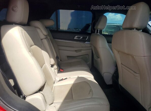 1FM5K7F89JGA27708 2018 FORD EXPLORER Красный Вид задней части салона