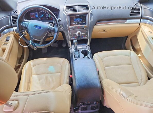 1FM5K7F8XGGD12829 2016 FORD EXPLORER Red Widok deski rozdzielczej