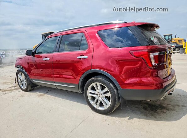 1FM5K7F8XGGD12829 2016 FORD EXPLORER Red Tył lewy