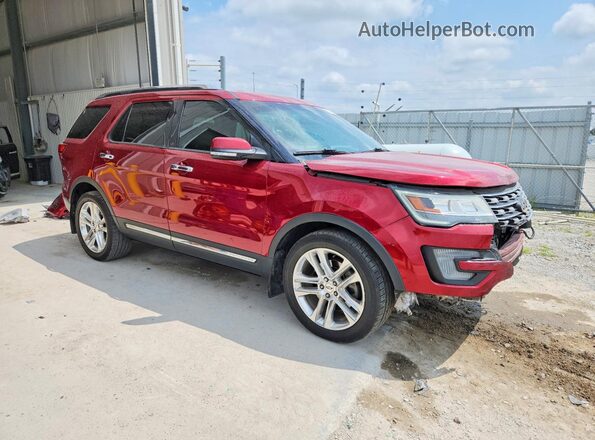 1FM5K7F8XGGD12829 2016 FORD EXPLORER Red Przód prawy