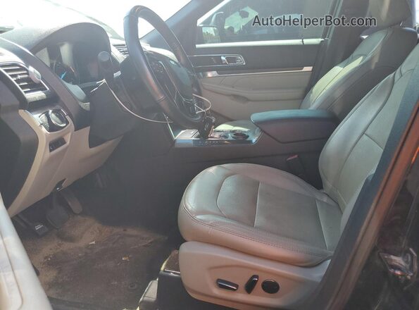 1FM5K7F8XJGA26261 2018 FORD EXPLORER Black წინა სალონის ხედი