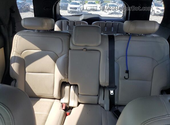 1FM5K7F8XJGA26261 2018 FORD EXPLORER Black უკანა სავარძლების ხედი