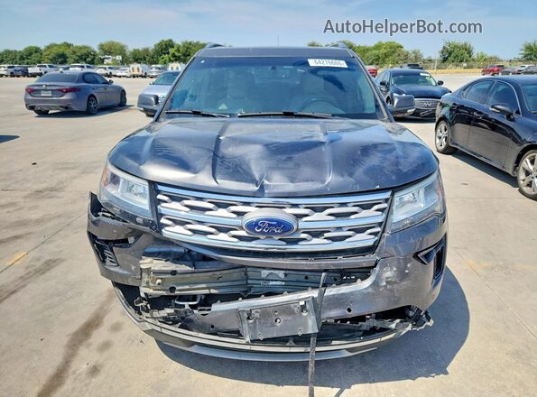 1FM5K7F8XJGC16240 2018 FORD EXPLORER Gray წინა ხედი