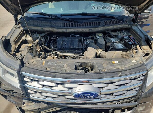 1FM5K7F8XJGC16240 2018 FORD EXPLORER Gray ძრავის განყოფილების ხედი