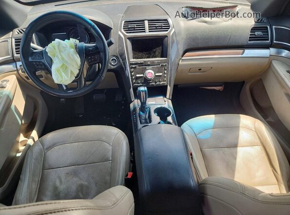 1FM5K7F8XJGC16240 2018 FORD EXPLORER Gray წინა პანელის ხედი
