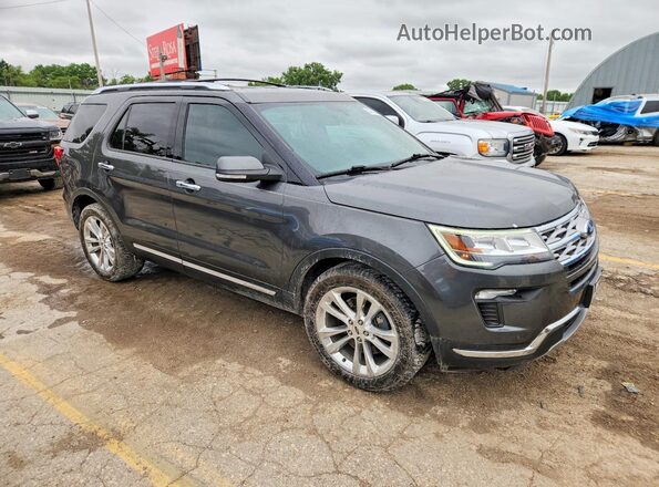 1FM5K7F8XKGA89183 2019 FORD EXPLORER Gray Przód prawy