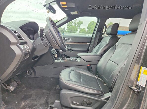 1FM5K7F8XKGA89183 2019 FORD EXPLORER Gray Widok wnętrza z przodu