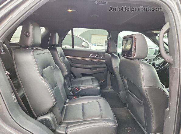 1FM5K7F8XKGA89183 2019 FORD EXPLORER Gray Widok wnętrza z tyłu