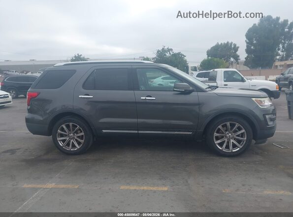 1FM5K7FH1HGE24971 2017 FORD EXPLORER Gray Սալոնի հետևի տեսք