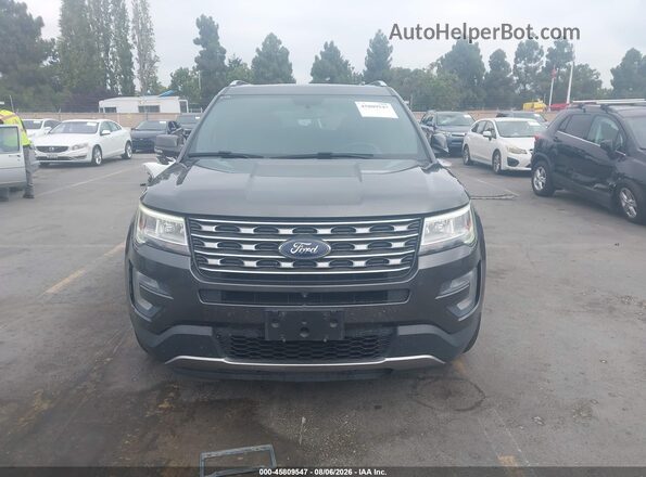 1FM5K7FH1HGE24971 2017 FORD EXPLORER Gray Սարքավորումների վահանակի տեսք