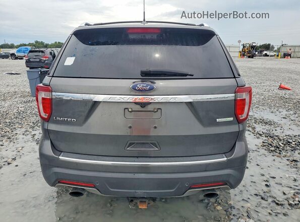 1FM5K7FH1JGC90629 2018 FORD EXPLORER Gray უკანა ხედი