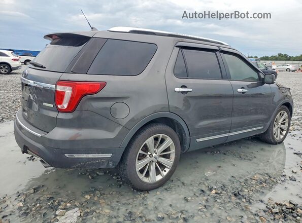 1FM5K7FH1JGC90629 2018 FORD EXPLORER Gray უკანა მარჯვენა