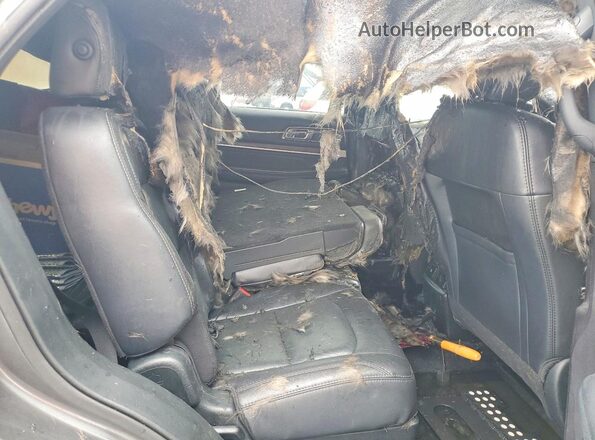 1FM5K7FH1JGC90629 2018 FORD EXPLORER Gray უკანა სალონის ხედი