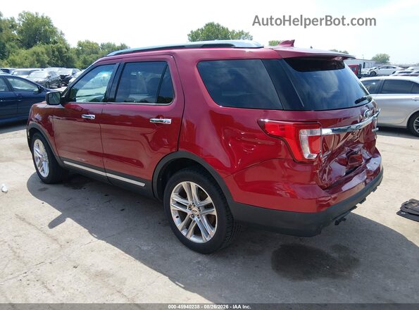 1FM5K7FH2GGC66168 2016 FORD EXPLORER Красный Задняя левая четверть