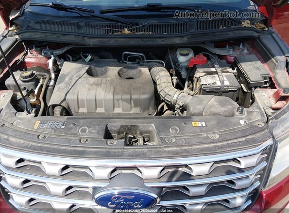 1FM5K7FH2GGC66168 2016 FORD EXPLORER Красный Вид сзади