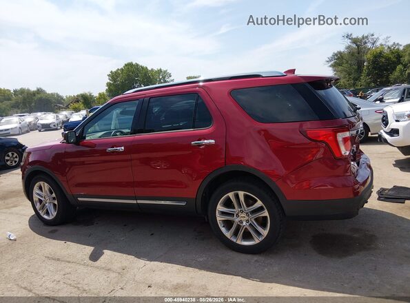 1FM5K7FH2GGC66168 2016 FORD EXPLORER Красный Панорамный вид салона 360°