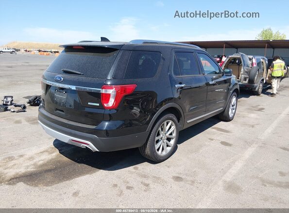 1FM5K7FH4GGA70605 2016 FORD EXPLORER Black Tył prawy