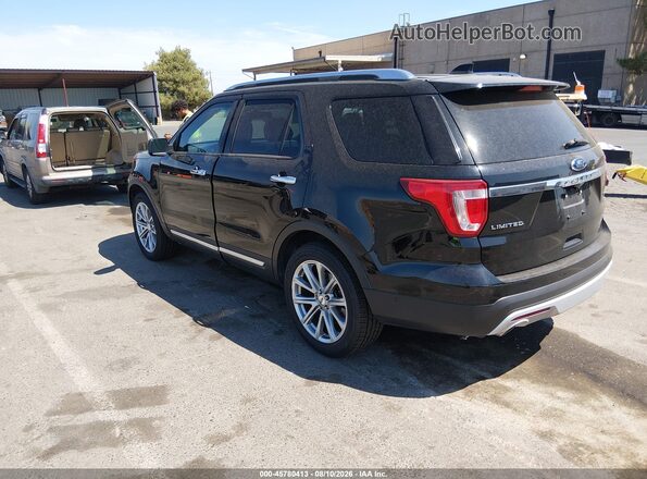 1FM5K7FH4GGA70605 2016 FORD EXPLORER Black Tył lewy