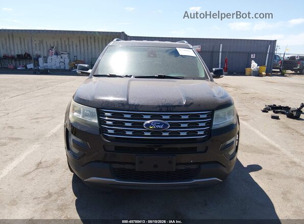 1FM5K7FH4GGA70605 2016 FORD EXPLORER Black Widok wnętrza z tyłu