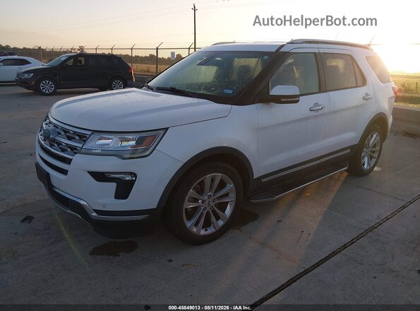 1FM5K7FH4KGA51027 2019 FORD EXPLORER White Передня ліва чверть