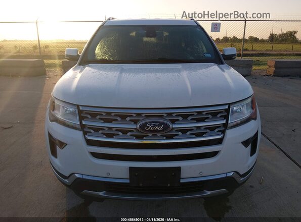 1FM5K7FH4KGA51027 2019 FORD EXPLORER White Вид щитка приладів