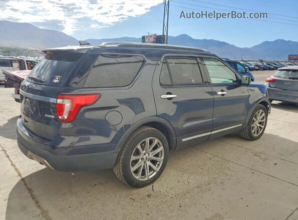 1FM5K7FH5HGC09903 2017 FORD EXPLORER Black Tył prawy