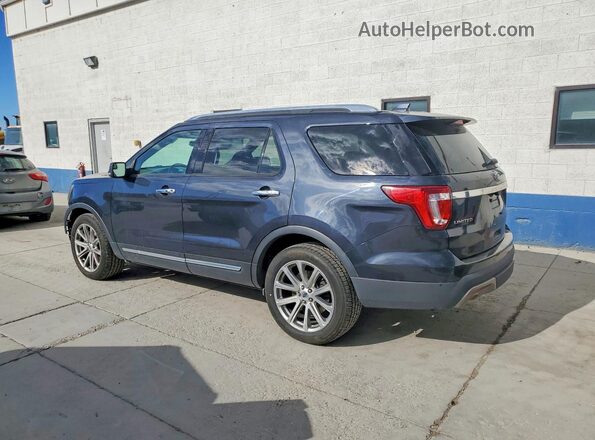 1FM5K7FH5HGC09903 2017 FORD EXPLORER Black Tył lewy