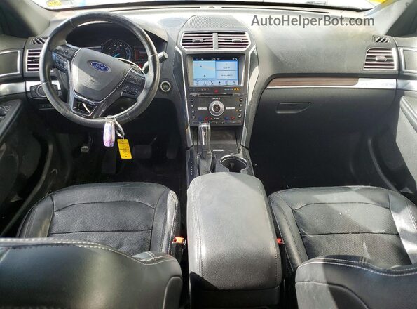 1FM5K7FH5HGC09903 2017 FORD EXPLORER Black Widok deski rozdzielczej