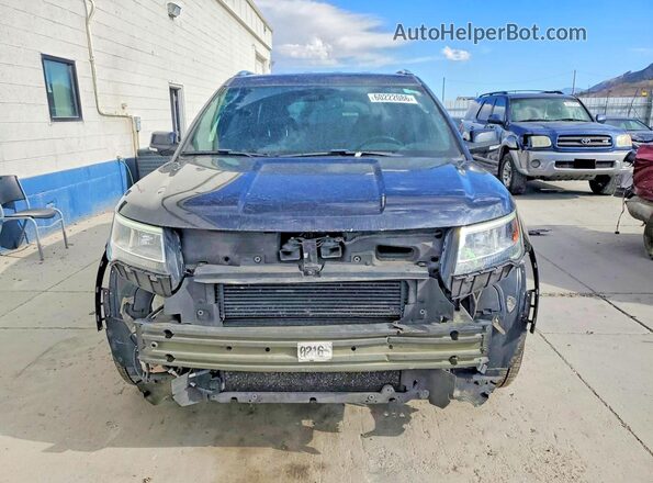1FM5K7FH5HGC09903 2017 FORD EXPLORER Black Widok z przodu