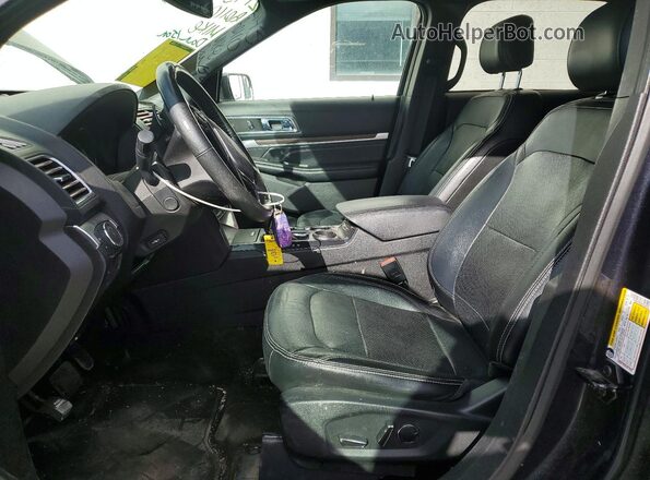 1FM5K7FH5HGC09903 2017 FORD EXPLORER Black Widok wnętrza z przodu