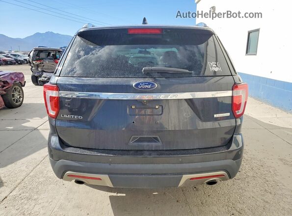 1FM5K7FH5HGC09903 2017 FORD EXPLORER Black Widok z tyłu