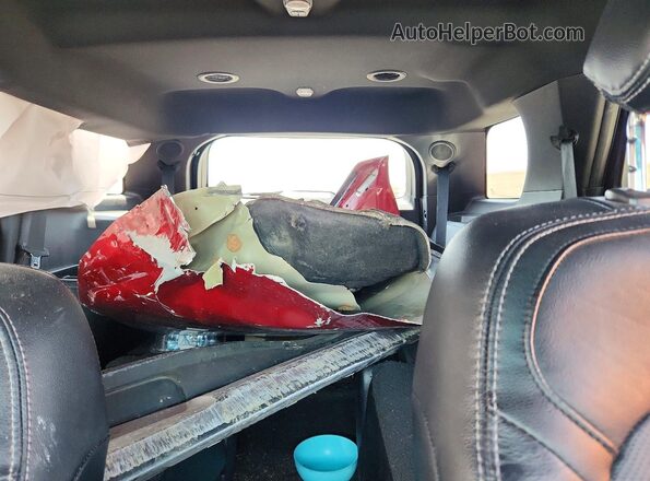 1FM5K7FH7GGB75686 2016 FORD EXPLORER Red Widok tylnych siedzeń