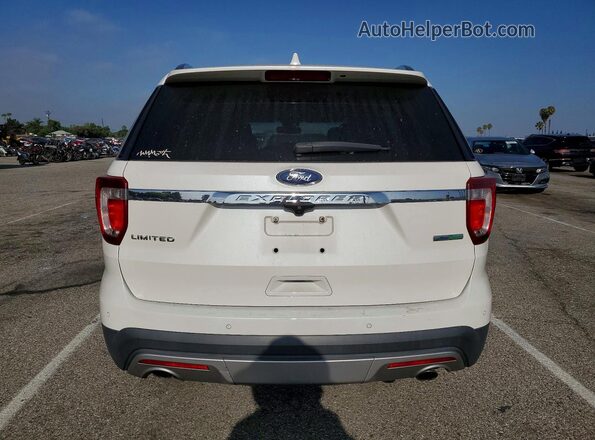 1FM5K7FH8GGC59242 2016 FORD EXPLORER White Rear view