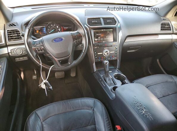 1FM5K7FH8GGC59242 2016 FORD EXPLORER White Dashboard view
