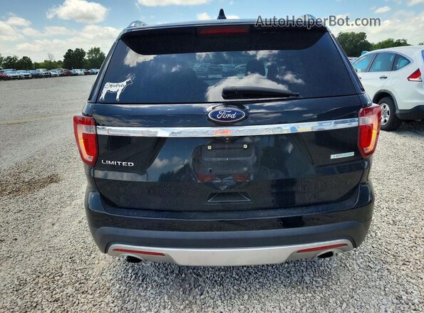1FM5K7FH9GGA70132 2016 FORD EXPLORER Black Вид ззаду