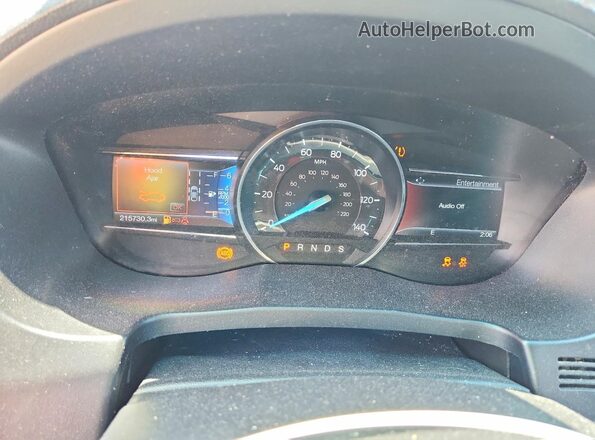 1FM5K7FH9GGA70132 2016 FORD EXPLORER Black Вид щитка приладів