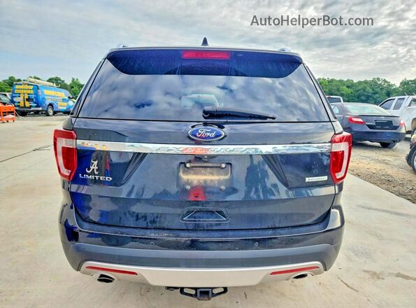 1FM5K7FH9GGC64126 2016 FORD EXPLORER Black უკანა ხედი