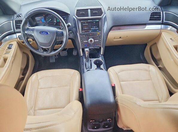1FM5K7FH9GGC64126 2016 FORD EXPLORER Black წინა პანელის ხედი