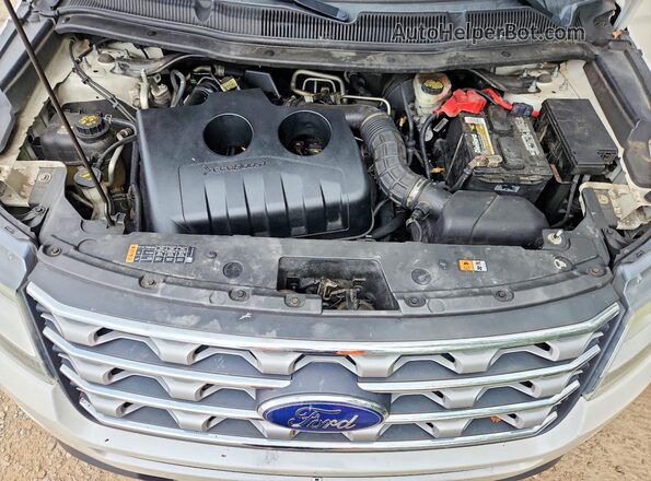 1FM5K7FHXGGC47139 2016 FORD EXPLORER White VIN კოდის სტიკერის ხედი