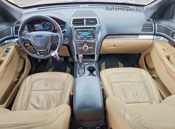 1FM5K7FHXGGC47139 2016 FORD EXPLORER White ხელსაწყოთა პანელის ხედი