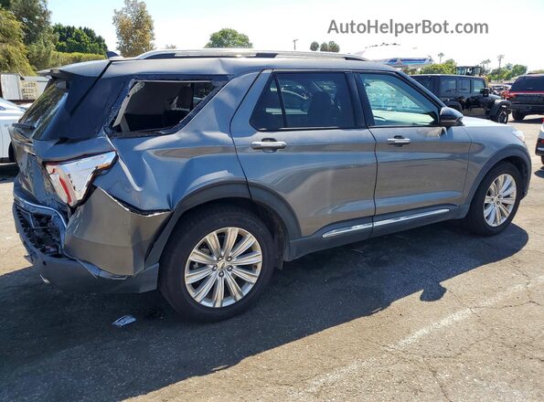 1FM5K7FW2MNA11610 2021 FORD EXPLORER Gray Rear right