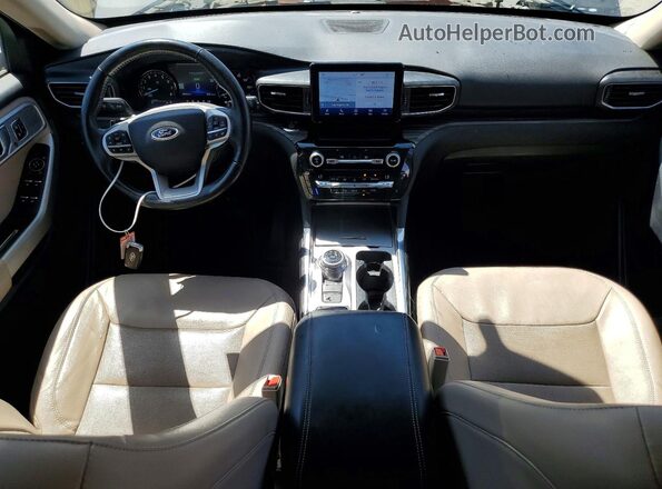 1FM5K7FW2MNA11610 2021 FORD EXPLORER Gray Dashboard view